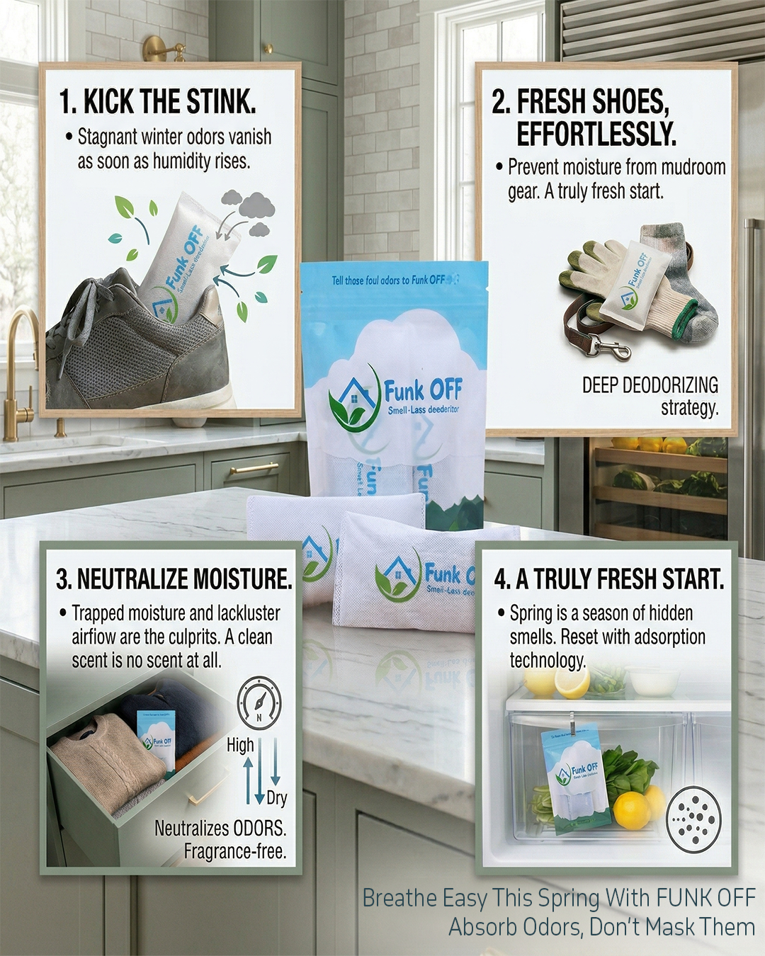 How to Tackle Spring’s Biggest Odor Concerns with Funk Off Smell-Less Deodorizer Pouches