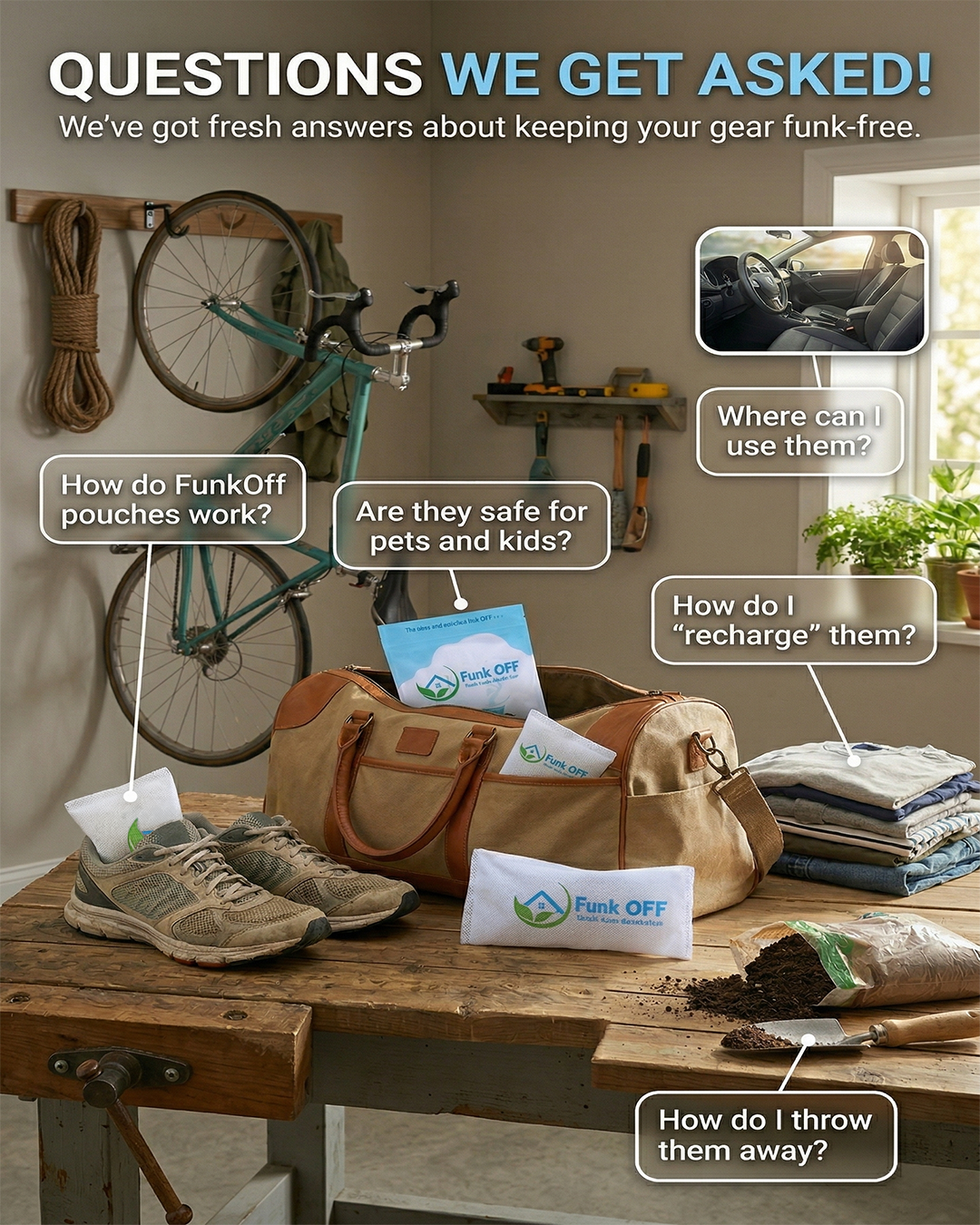 FAQ: FunkOff Smell-Less Deodorizer Pouches