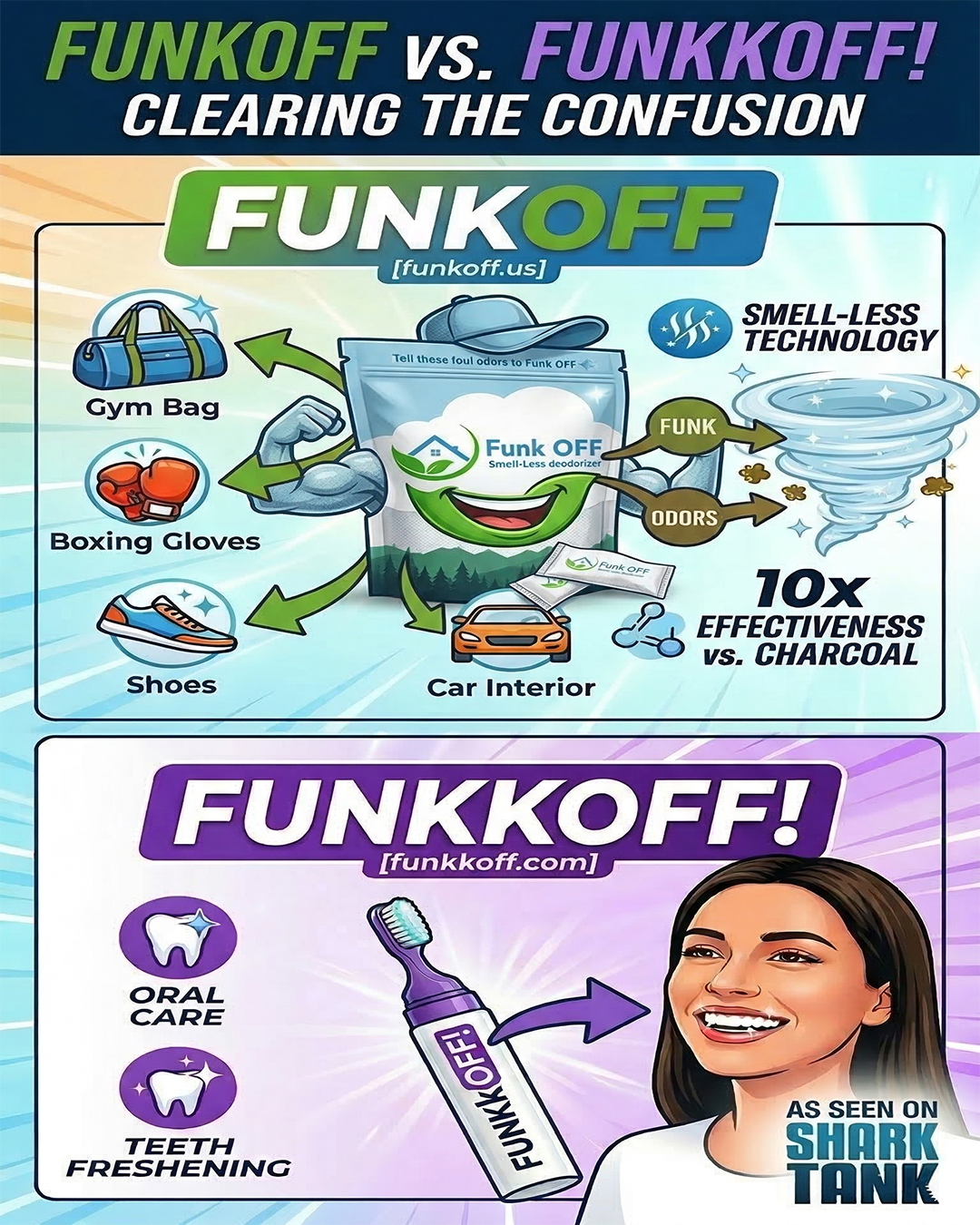 FunkOFF Odor Eliminating Pouch