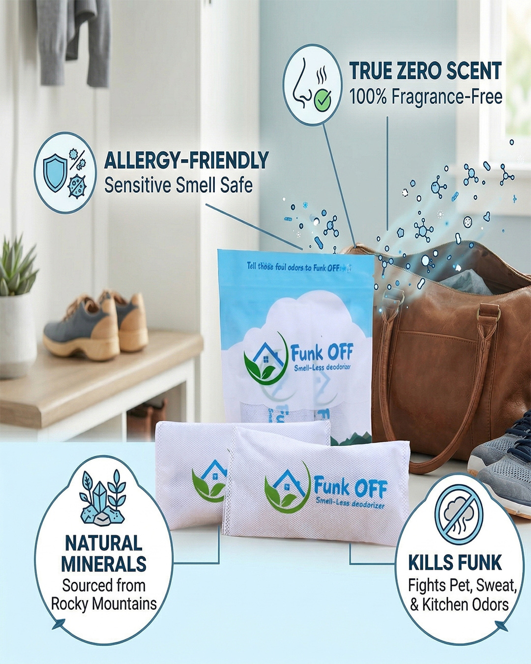FunkOFF Odor Eliminating Pouch